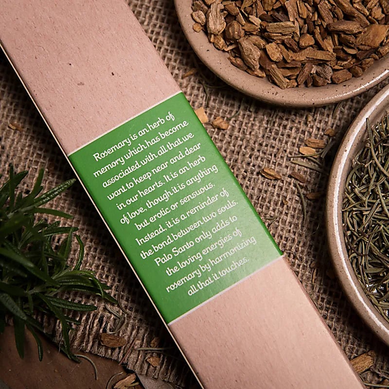 Kadzidło Sagrada Madre Palo Santo Z Rozmarynem - ±30g Zestaw 3 szt