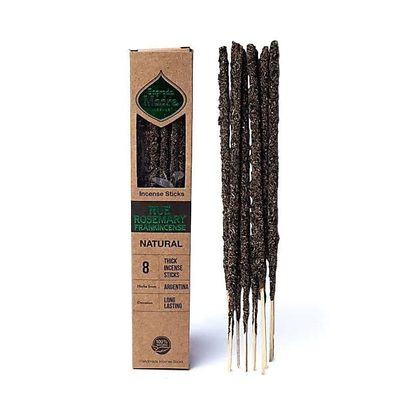 Sagrada Madre Incenso Naturale Ruta Rosmarino E Incenso --set Da 2 Pezzi - ±30g