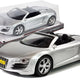 Toy Car Cabriolet Silver 1:18