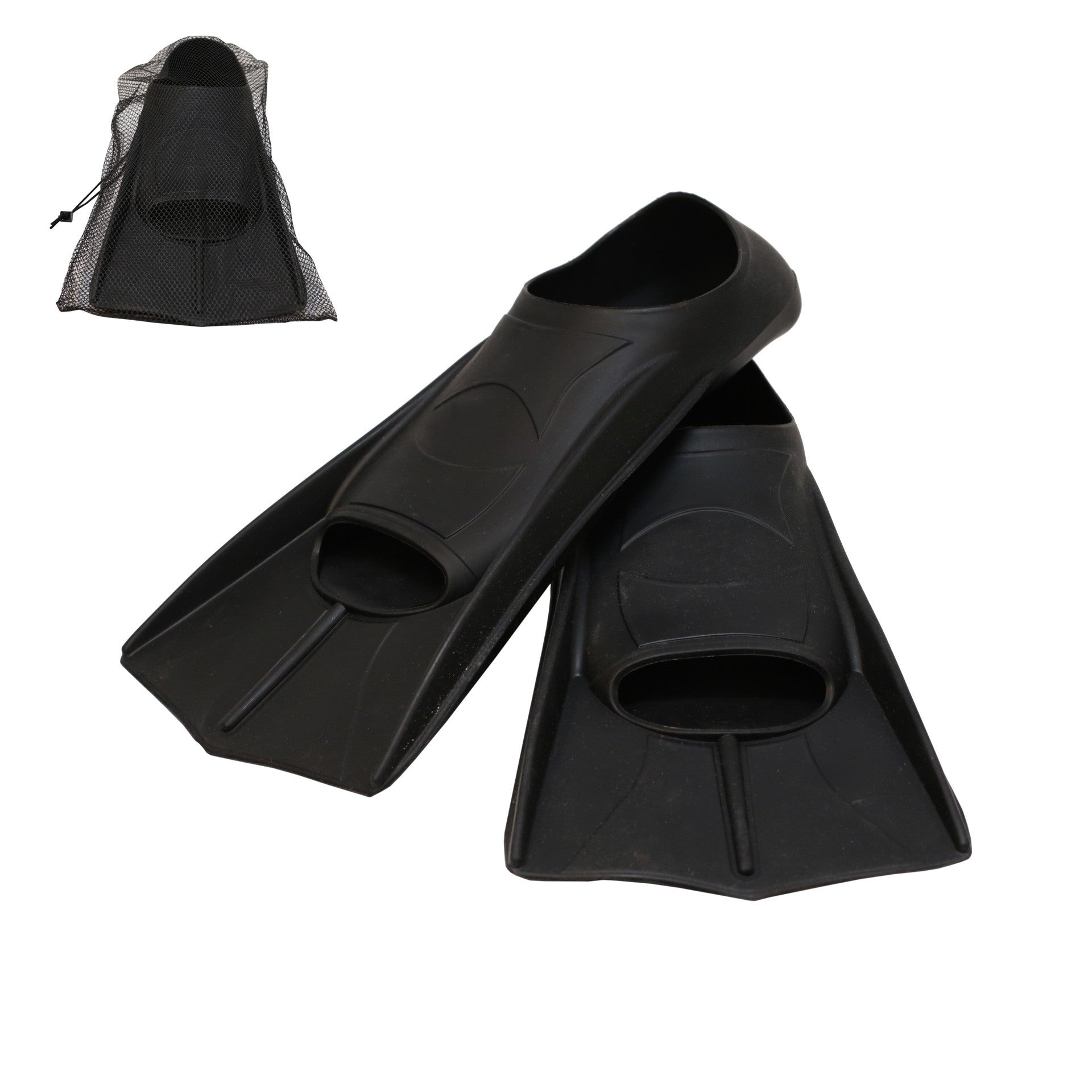 Schnelle Schwimmflossen Schwarz