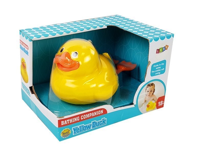 Yellow Duck On Batteries 18 Cm For The Bath