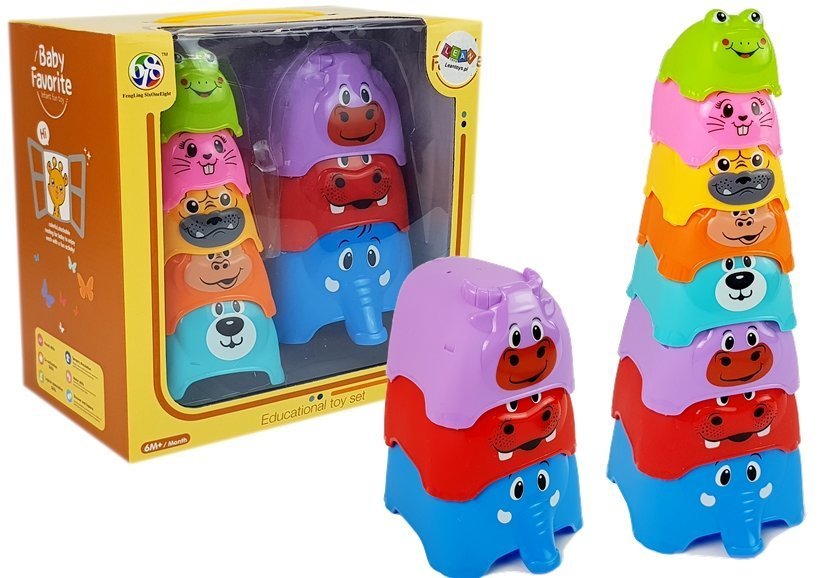 Pyramid For A Baby Animals Cups