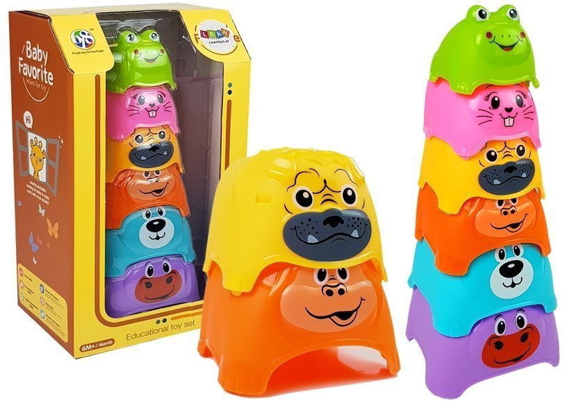Pyramid For A Baby Animals Cups