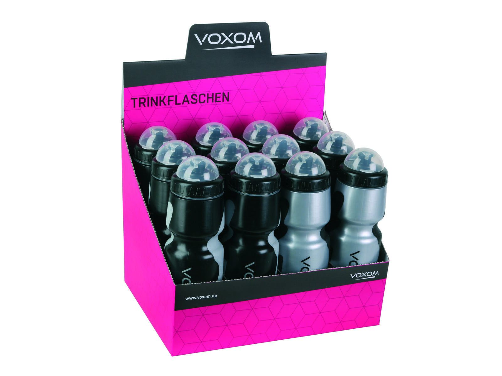 Voxom Water Bottle F3 Display Box 12 Pieces Undirectional Carbon