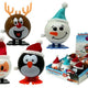 Set Of Wind Up Christmas Toys Penguin 12 Pieces Reindeer Snowman Santa Claus