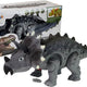 Dinosaurus na batérii Triceratops sivý