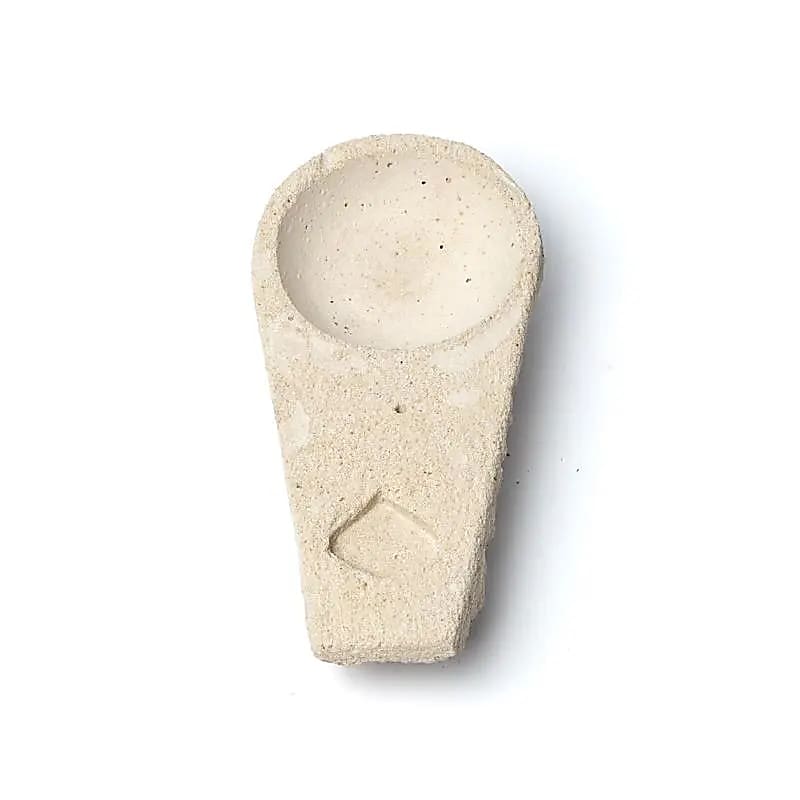 Sagrada Madre Cement Incense Burner Pastel Yellow --set Of 2 Pcs - 312g