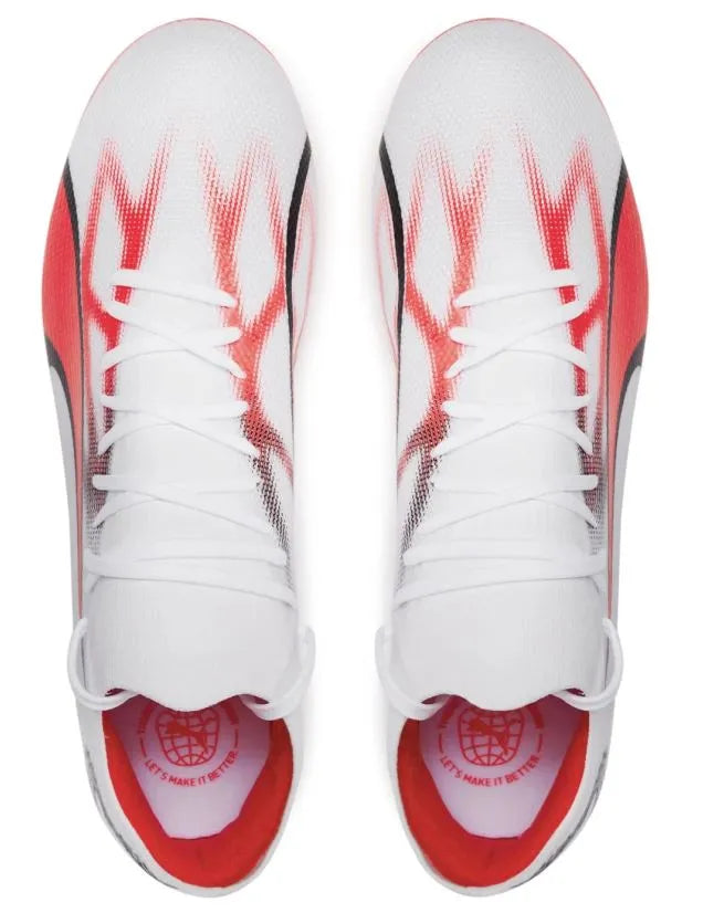 Puma Ultra Match Fg-ag White-black-fire Orchid White