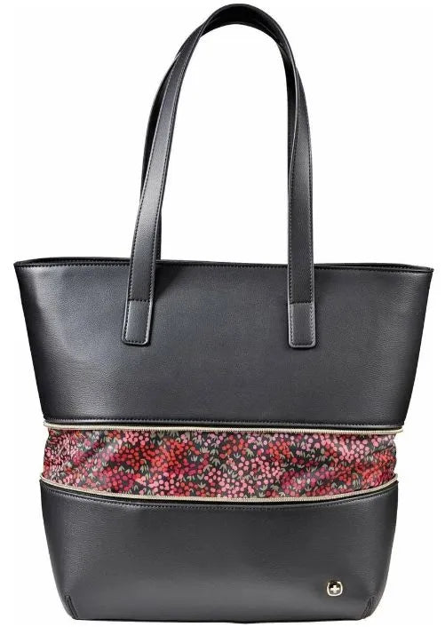 Női kézitáska wenger eva 13 fekete-virágos