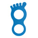 Foot-shaped Mat 4 Cm Azul ÚNICA