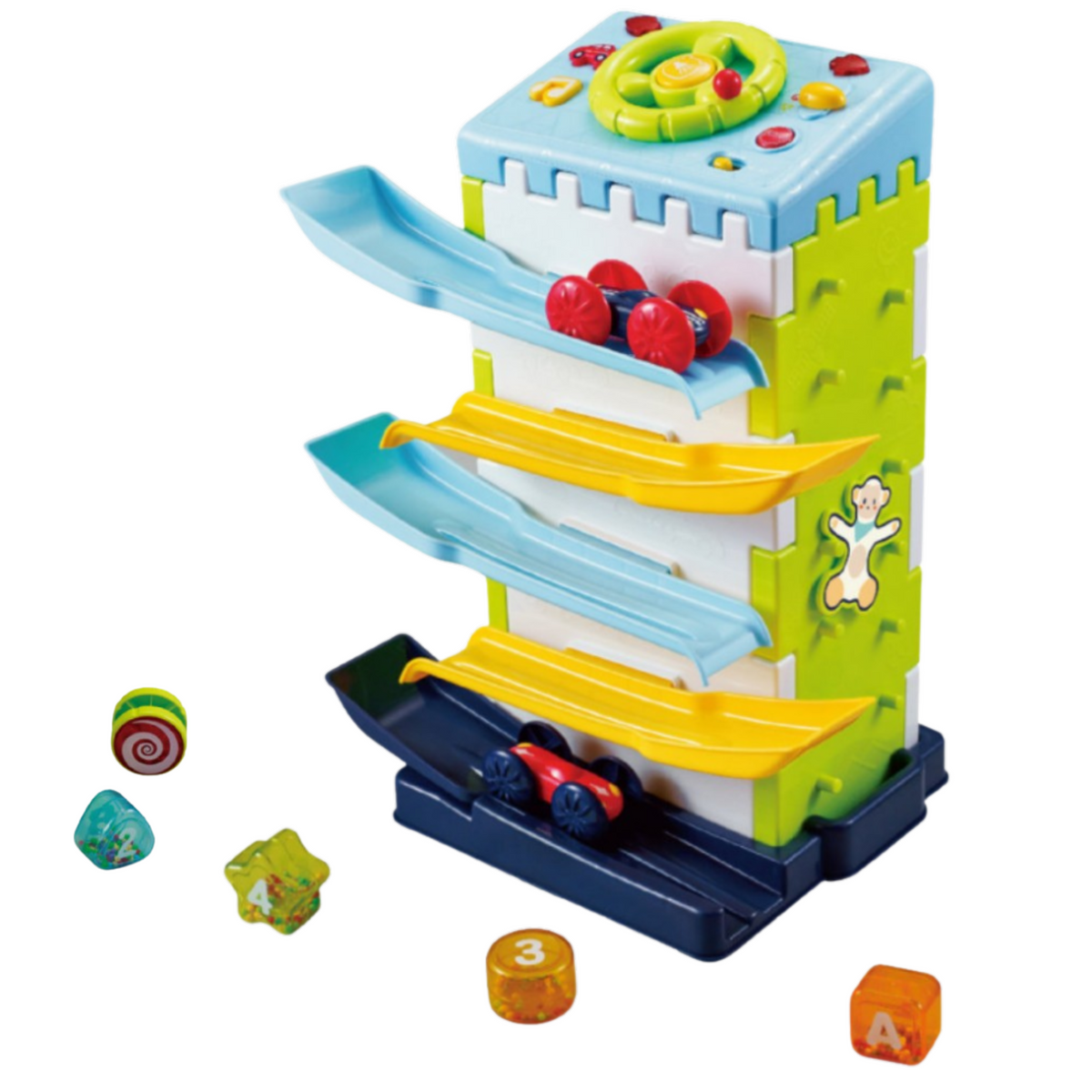 Educational Block Slide With Cars Sorter