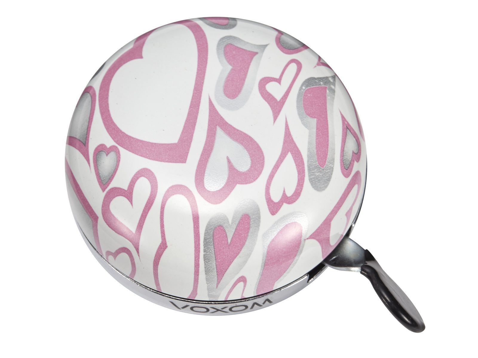 Voxom Bicycle Bell Kl16 White With Hearts