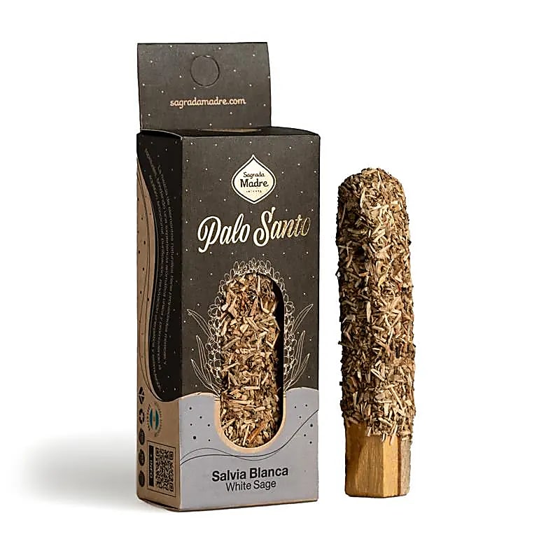 Sagrada Madre Palo Santo Stick Med Hvid Salvie --sæt med 2 stk - 20g