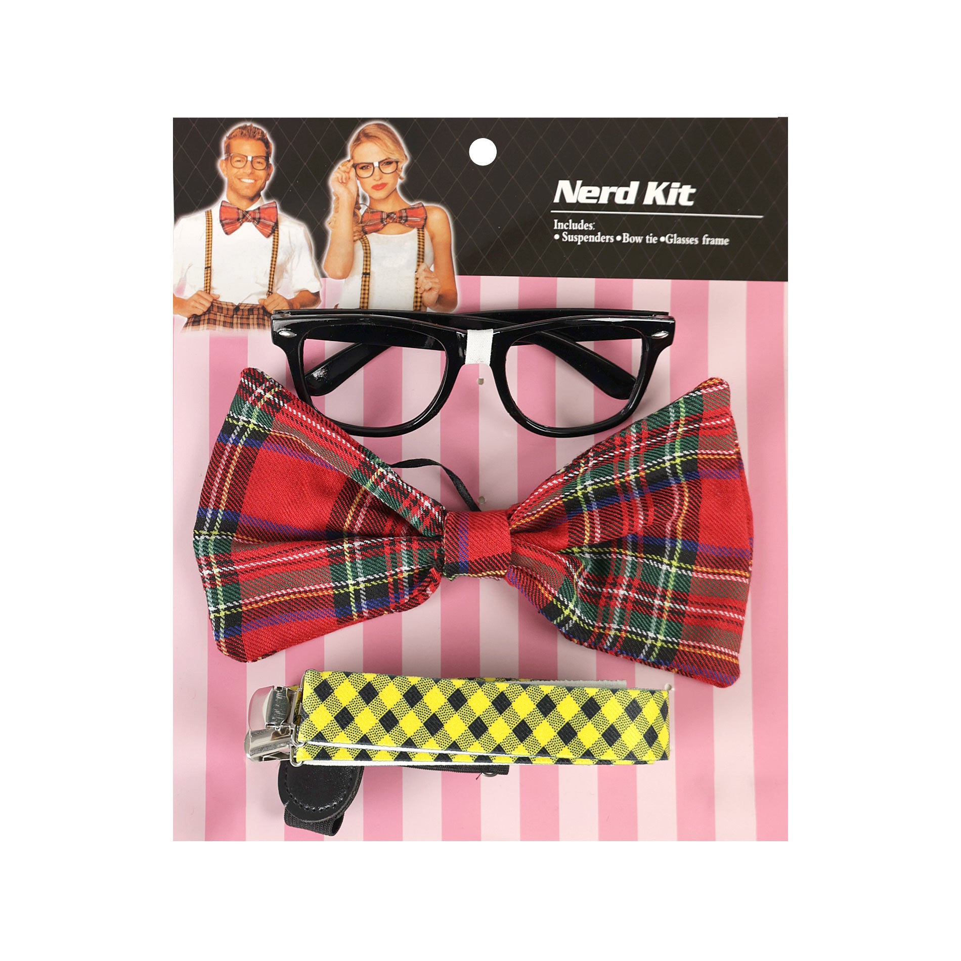 Bow Tie With Glasses And Braces