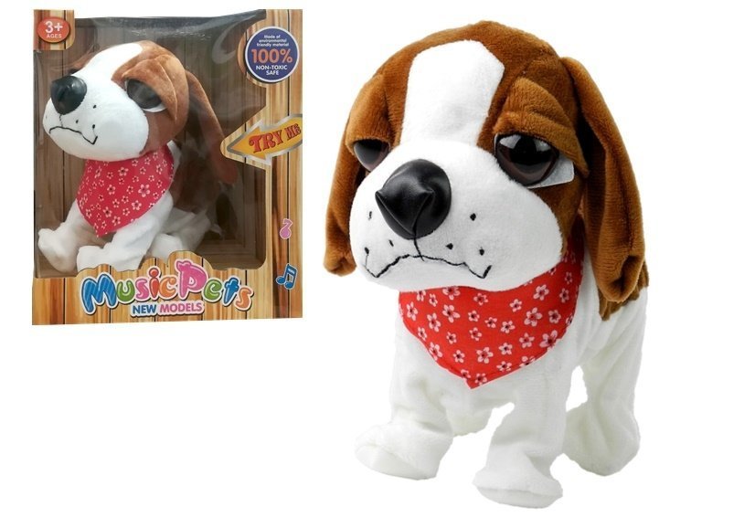 Interactive Dog On A Leash Barks Wags Tail Sensors