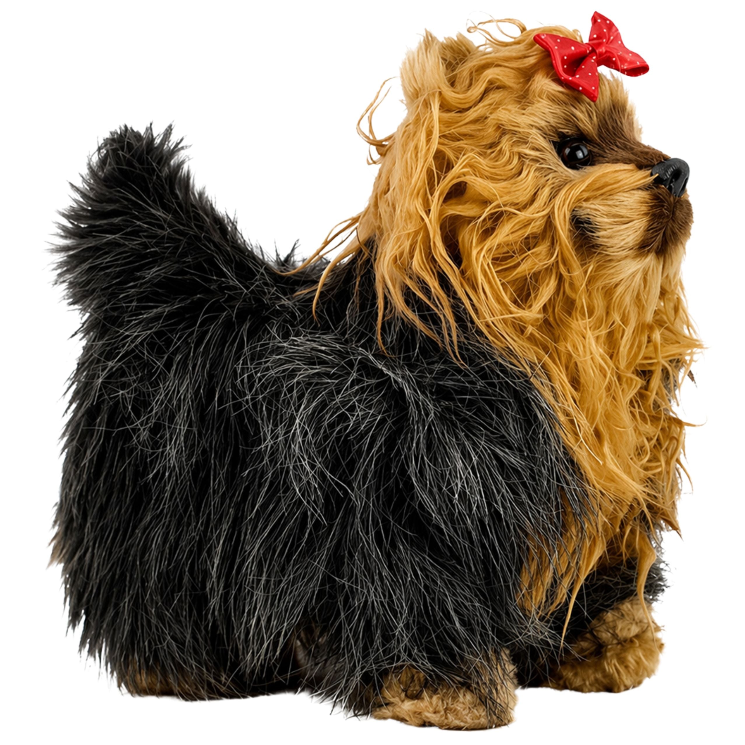 Interactive York Dog Moves Barks Brown-black