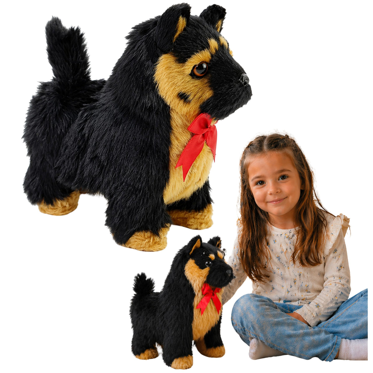 Interactive German Shepherd Dog Moves Barks