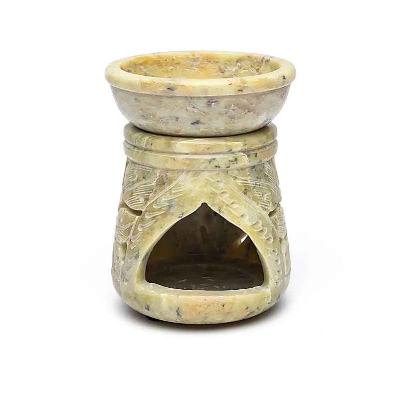 Oil Burner Tree Of Life Täljsten - 10x7,5 Cm