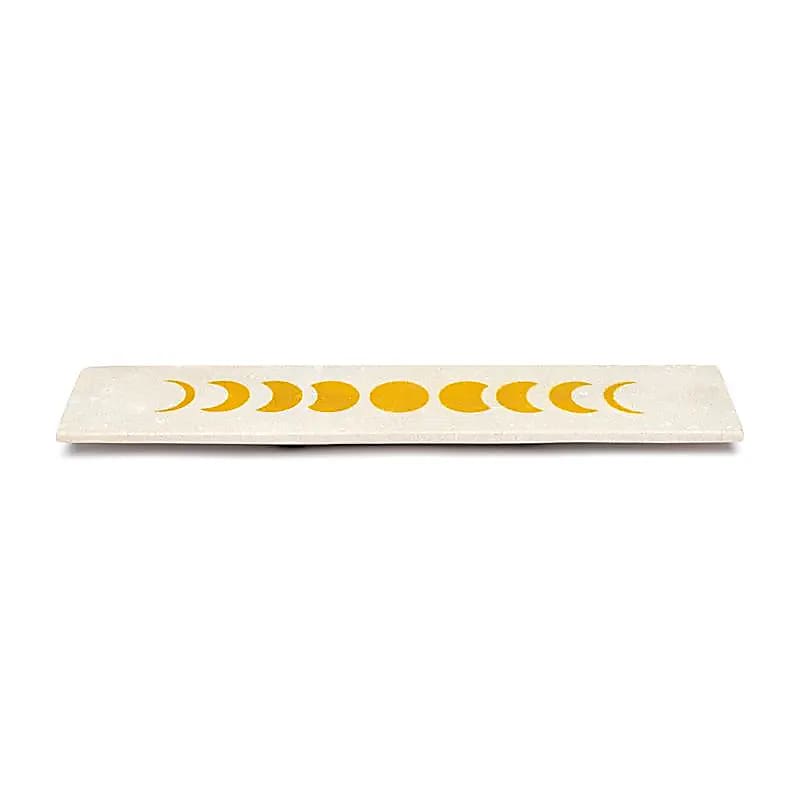 Rökelsehållare Månfaser Sandsten långsträckt - 25,5x5 Cm Paket med 2 st