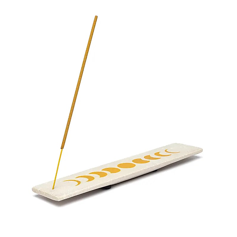 Rökelsehållare Månfaser Sandsten långsträckt - 25,5x5 Cm Paket med 2 st
