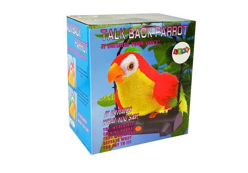 Perroquet Chatterbox Oiseau Répète Les Mots Bouge Les Ailes Led Lumières Vertes