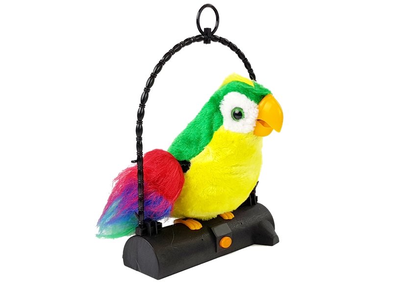 Perroquet Chatterbox Oiseau Répète Les Mots Bouge Les Ailes Led Lumières Vertes