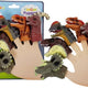 Overlays On The Fingers Dinosaurs 5 Elements