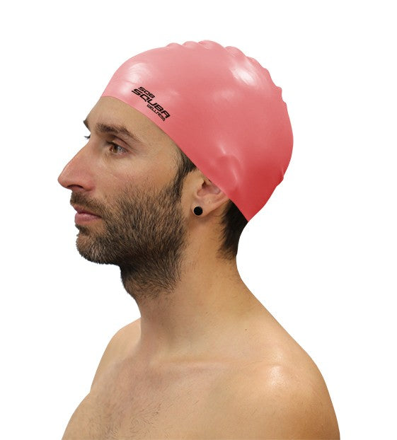 Squba Silikone Badehætte Coral SENIOR