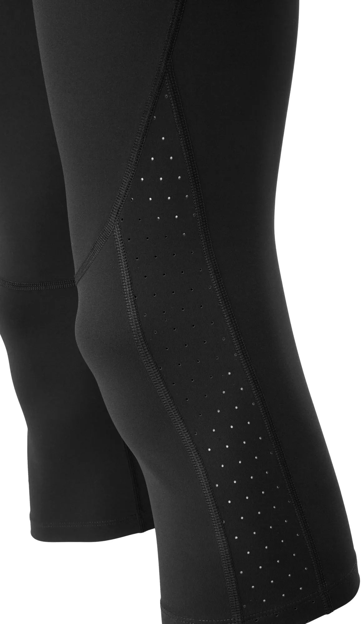 Leggings a 3/4 da corsa da uomo Klimatex Dylan Nero 2xl