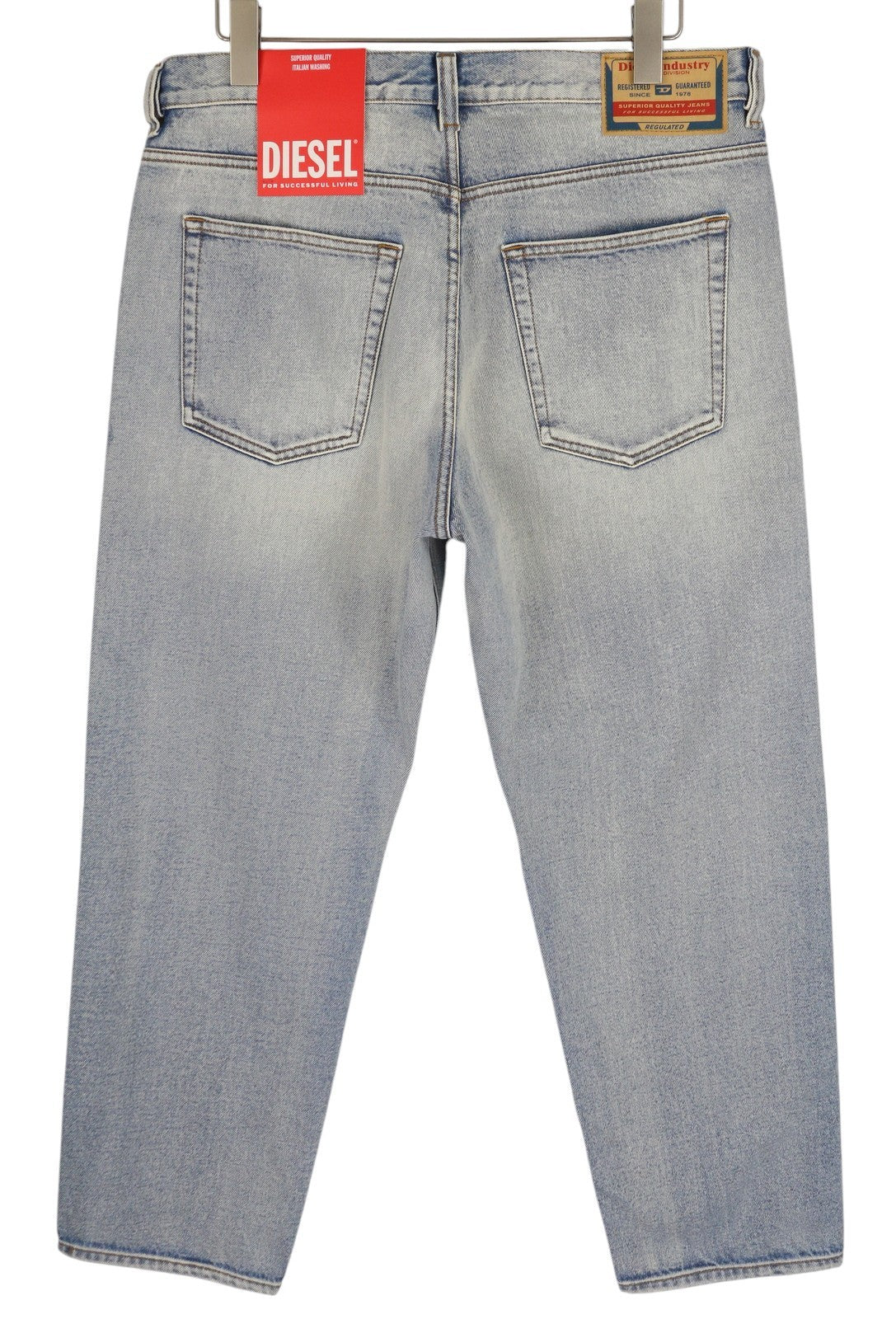 Diesel 2010 09c14 Pánske Jeansloose Rovné Prané Modré Denim Rrp250