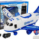 Police Folding Plane With Cars 1:64 With Lights And Sounds