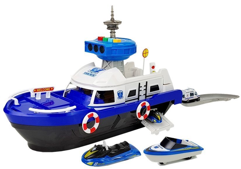 Police Transport Boat With Cars Sounds And Lights