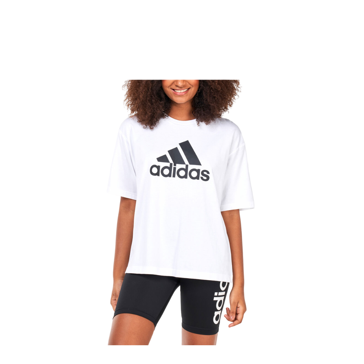 Adidas Essentials T-shirt til kærester med stort logo