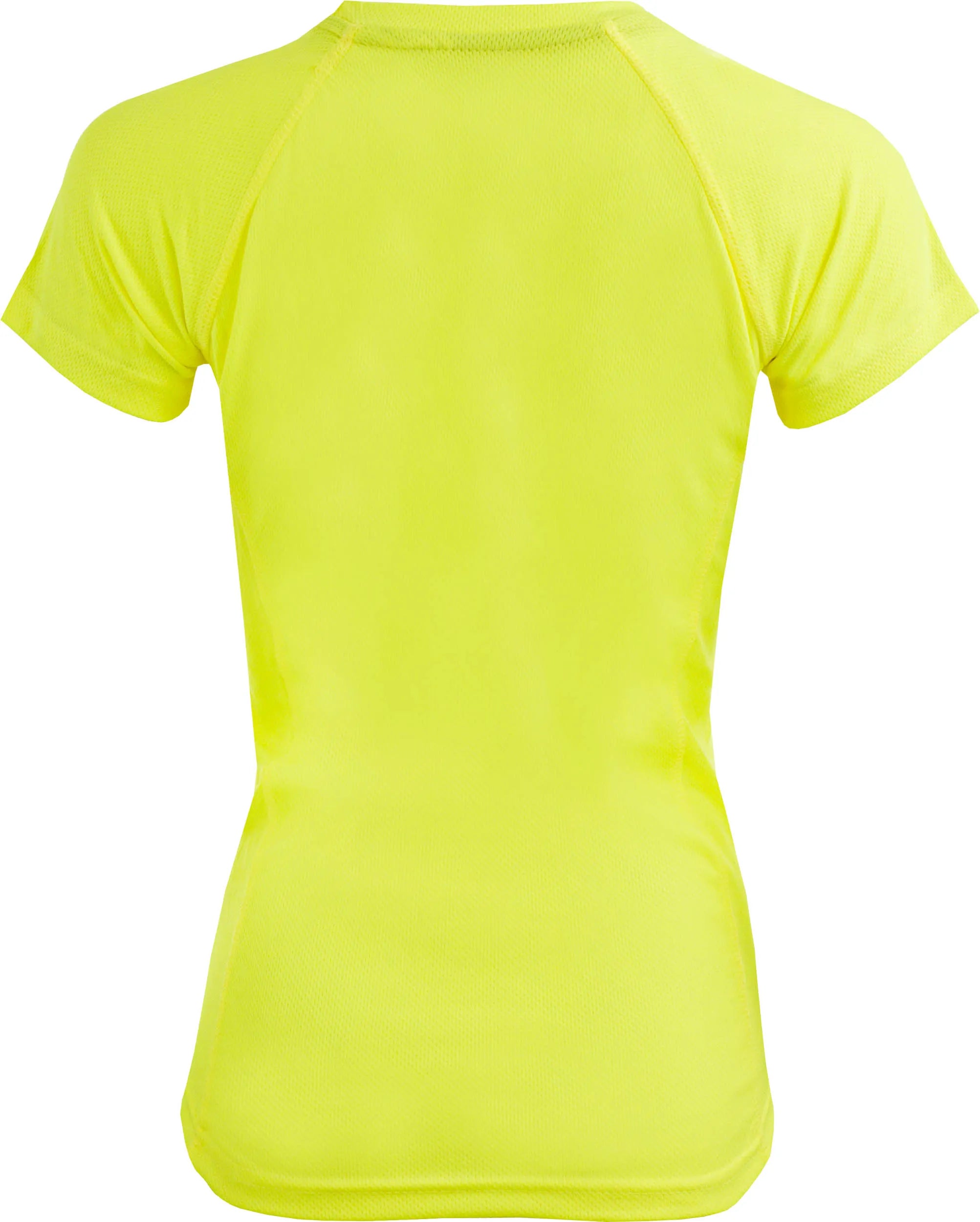 T-shirt sportiva maglione da donna giallo