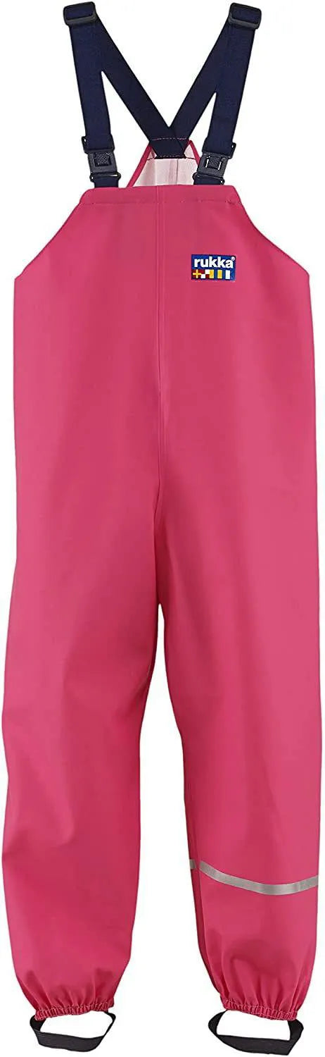 Kinderhose Rukka Rain Olkainhous Cranberry Pink