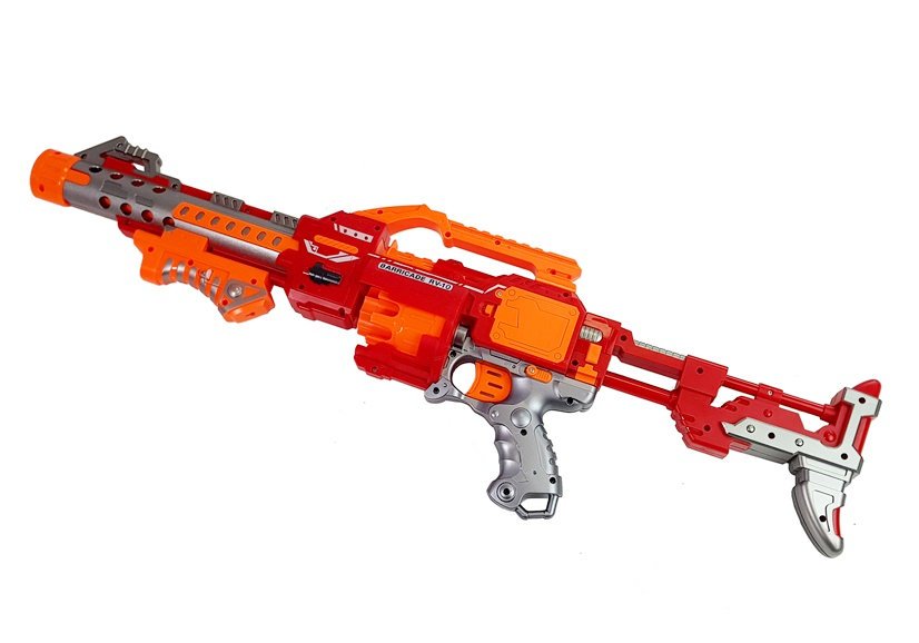 Foam Dart Rifle With A Rotating Target 66 Cm