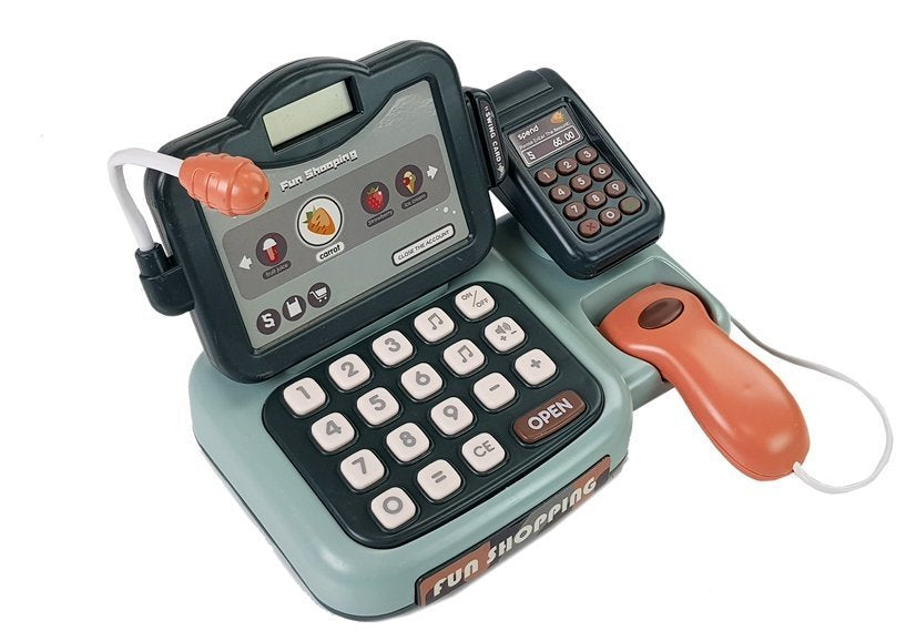 Cash Register Shop Kit With Microphone Sound Terminal