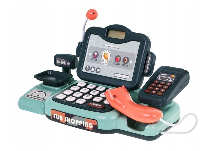 Cash Register Shop Kit With Microphone Sound Terminal