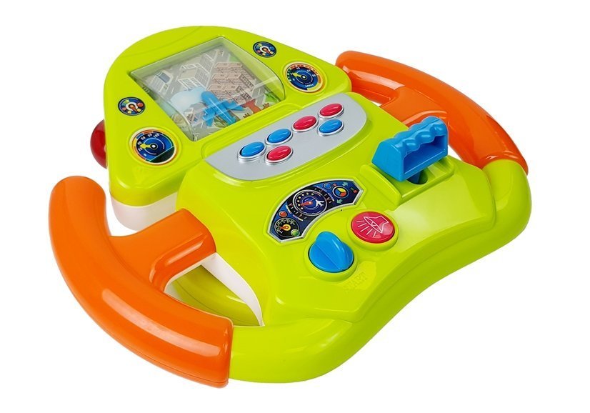 Interactive Flight Simulator Steering Wheel Sound Light Effects