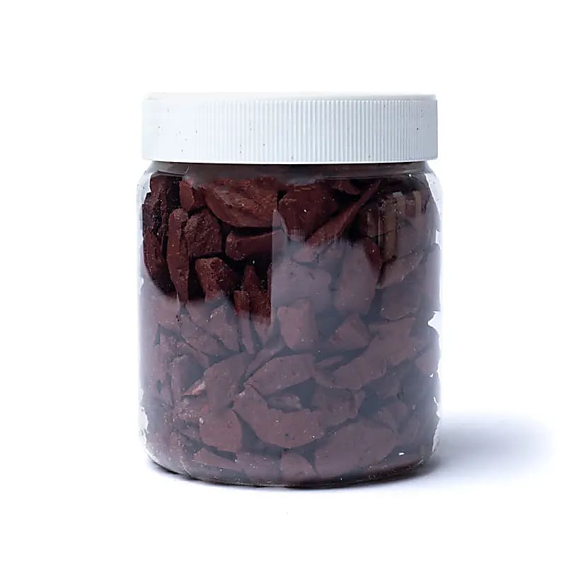 Lascas de Jaspe Vermelho - ±0,5-1,5cm; ±700g Conjunto de 2 unidades