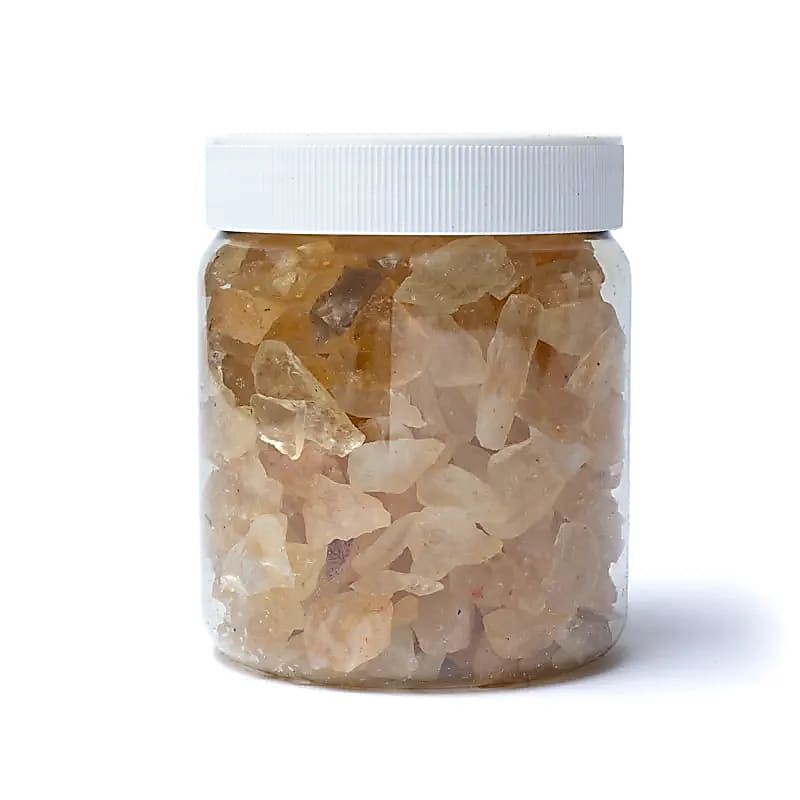 Citrine (burnt Amethyst) Chips --set Of 2 Pcs - ±0.5-1.5cm; ±700g
