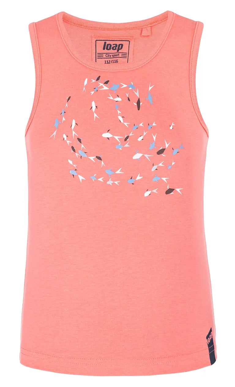 Camiseta de tirantes infantil loap besola rosa 164