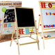 Wooden Chalk Board. Abacus. Clock Numbers And Magnet