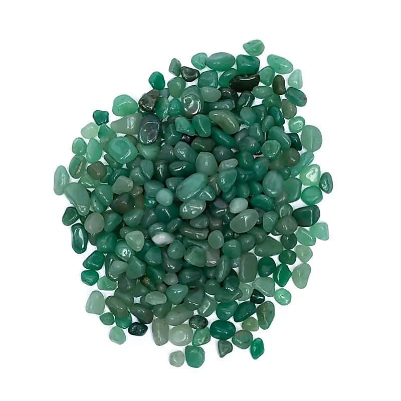 Green Aventurine Tumbled Stones A Quality - ±800g; ±0.5-2.5cm