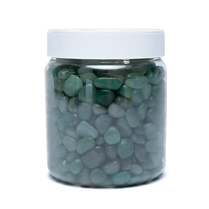 Green Aventurine Tumbled Stones A Quality - ±800g; ±0.5-2.5cm
