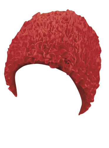 Beco Women's Fringed Swim Cap | Fabric | Red**