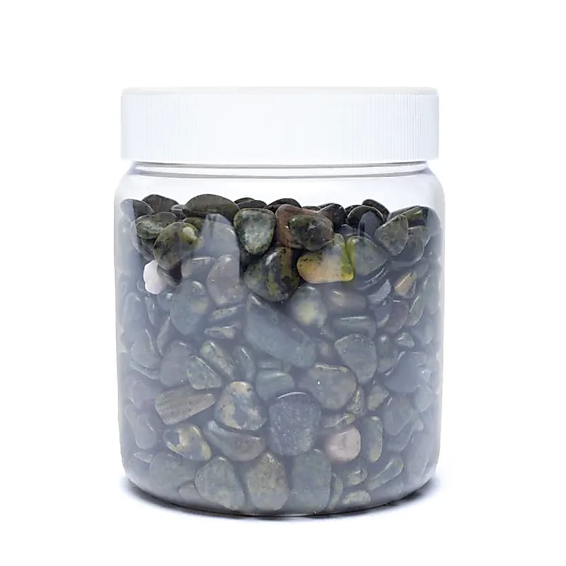 Jade Nephrite Tumbled Stones A/b Quality - ±800g; ±0.5-2.5cm
