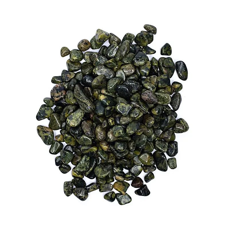Jade Nephrite Tumbled Stones A/b Quality - ±800g; ±0.5-2.5cm