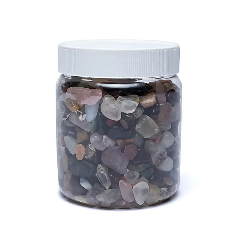 Blandade tumlade stenar A/b-kvalitet - ±800g; ±0,5-2,5 cm