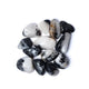 Tourmaline Quartz A Quality Tumbled Stones - ±500g; ±3-4cm